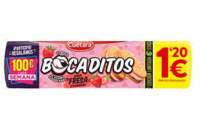 CUET BOCADITOS FRESA 150G 15P 1,20EUR